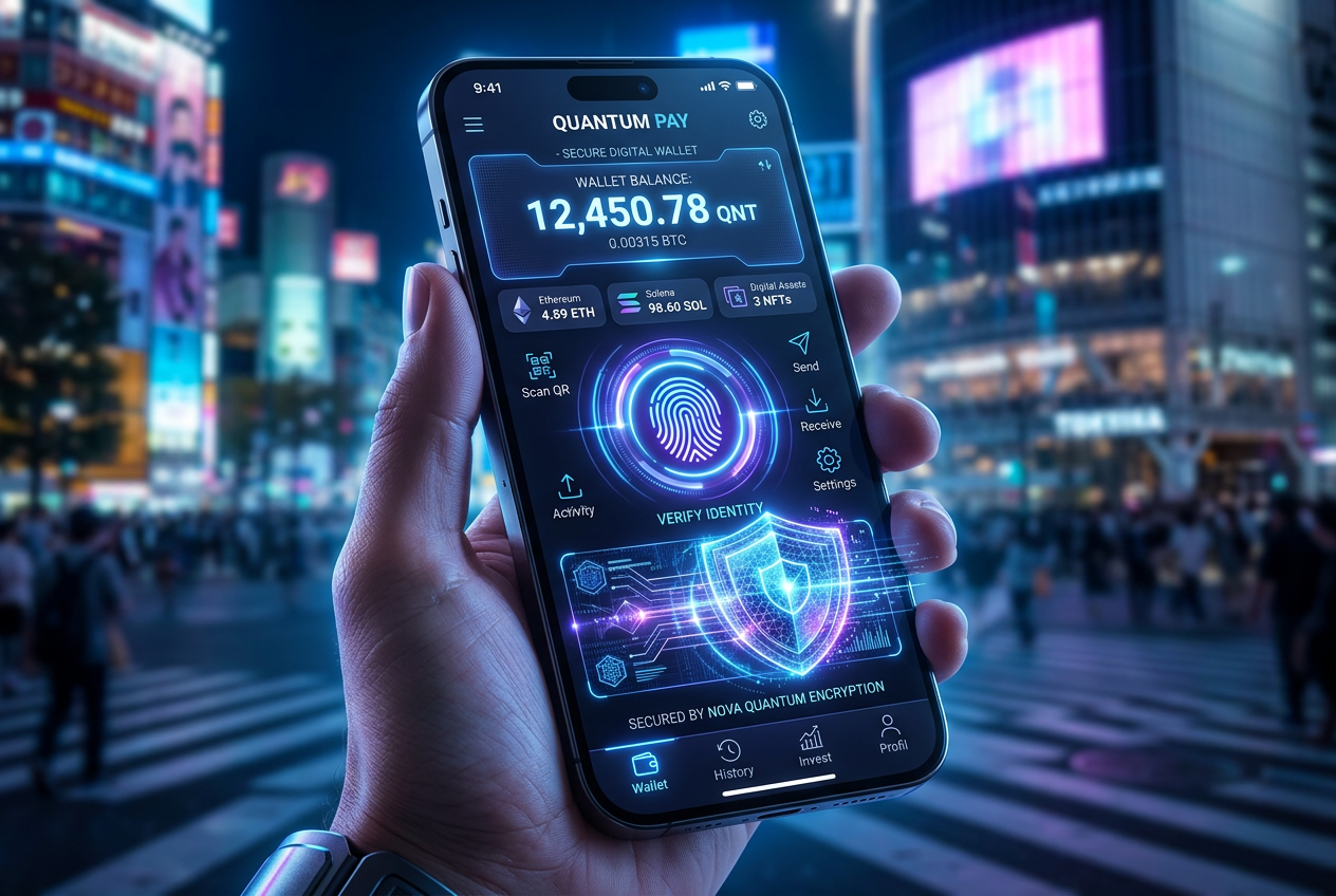 Bezpieczny portfel cyfrowy Skrill chroniony biometrią na nowoczesnym smartfonie